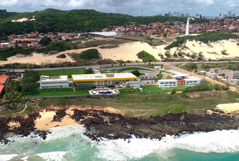 Vista aérea, Barreira Roxa